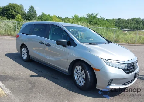 2021 Honda Odyssey Lx из США, поврежденный, VIN 5FNRL6H24MB033341